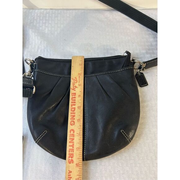 Coach mini crossbody black leather - Picture 7 of 9